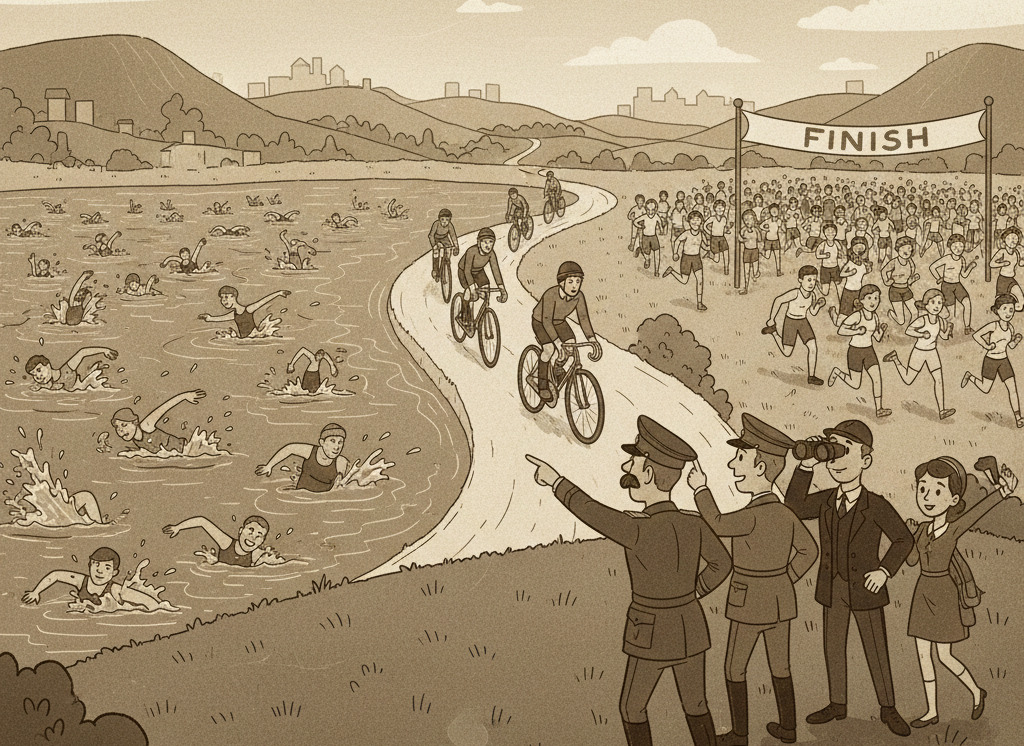 Comandante y sus amigos en la historia del Ironman